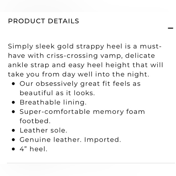 White House Black Market Gold High Heels - Picture 5 of 10